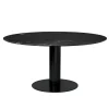 GUBI 2.0 Dining Table Ø150 cm, sort marmor fra> Spiseborde