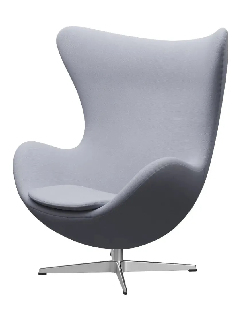Fritz Hansen 3316 Ægget af Arne Jacobsen læder> Loungestole|Lænestole