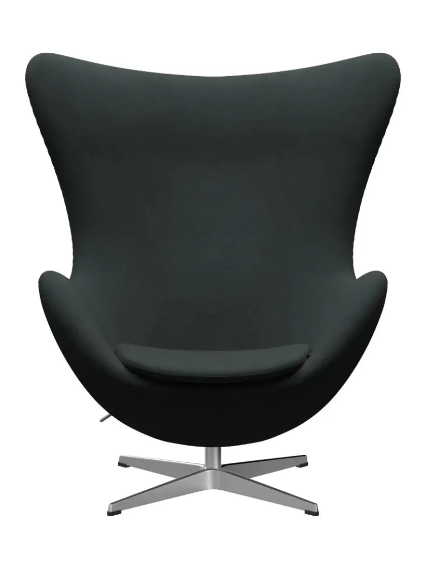 Fritz Hansen 3316 Ægget af Arne Jacobsen læder> Loungestole|Lænestole