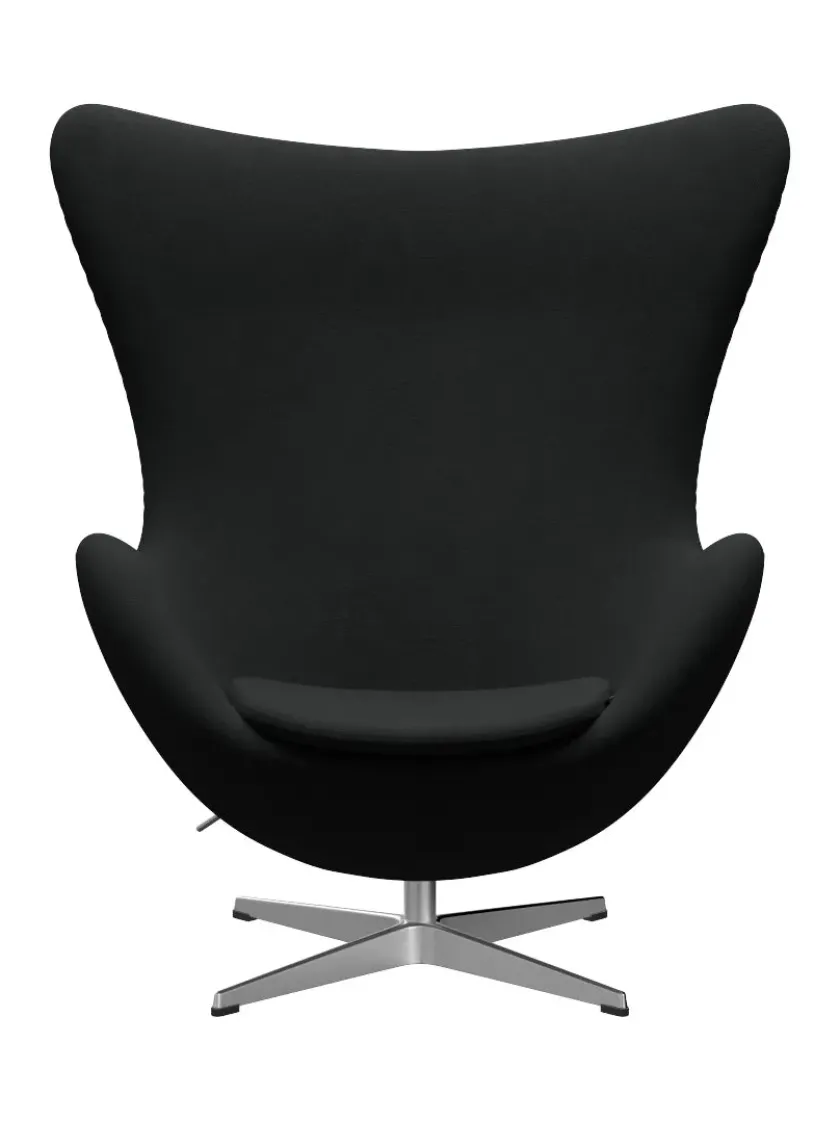 Fritz Hansen 3316 Ægget af Arne Jacobsen læder> Loungestole|Lænestole