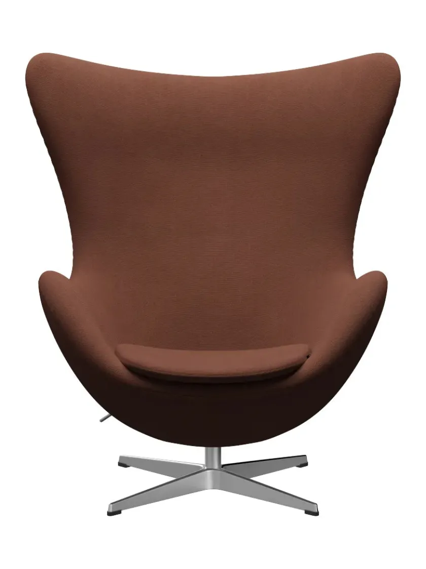 Fritz Hansen 3316 Ægget af Arne Jacobsen læder> Loungestole|Lænestole