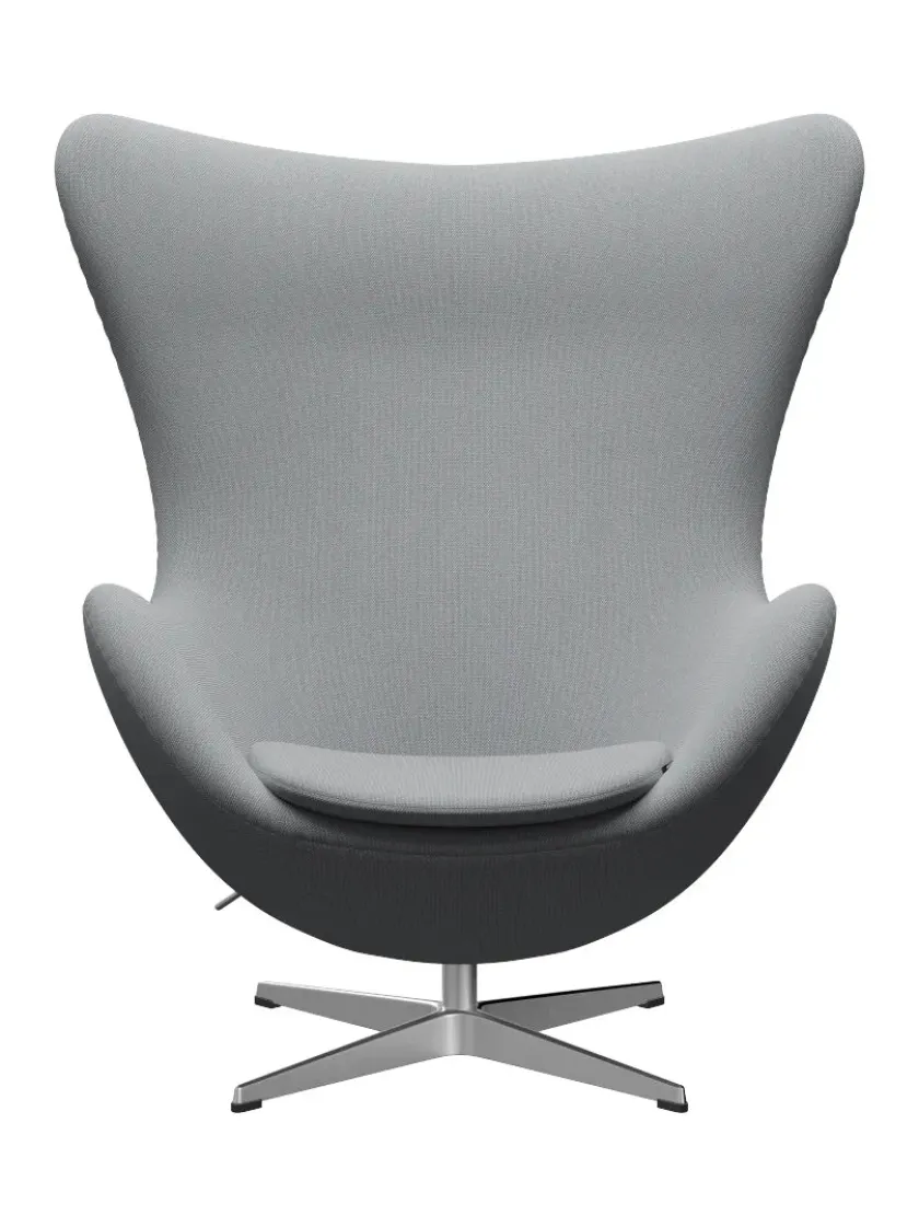 Fritz Hansen 3316 Ægget af Arne Jacobsen læder> Loungestole|Lænestole