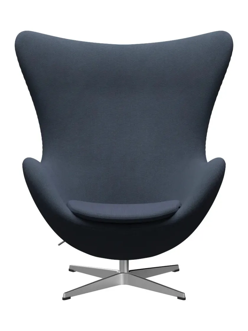 Fritz Hansen 3316 Ægget af Arne Jacobsen læder> Loungestole|Lænestole