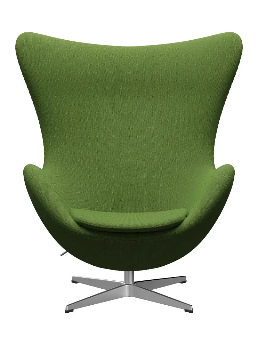 Fritz Hansen 3316 Ægget af Arne Jacobsen læder> Loungestole|Lænestole