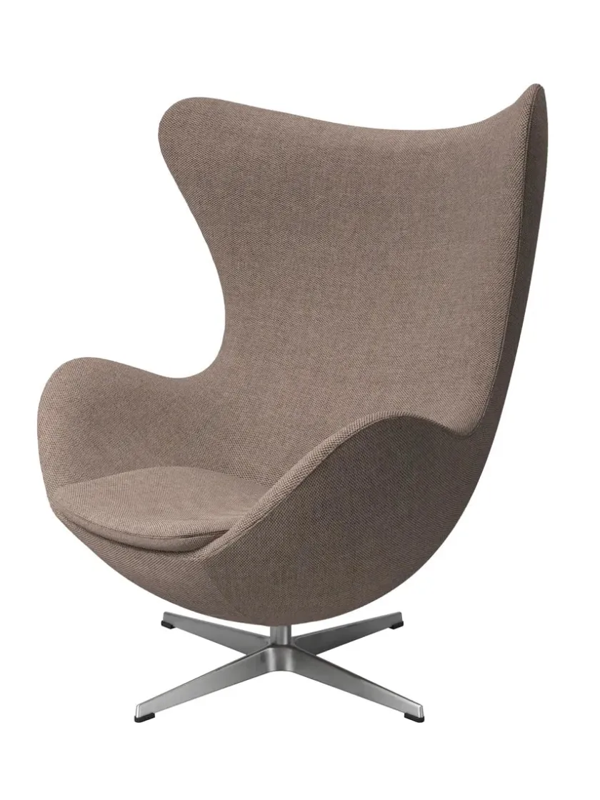 Fritz Hansen 3316 Ægget af Arne Jacobsen læder> Loungestole|Lænestole