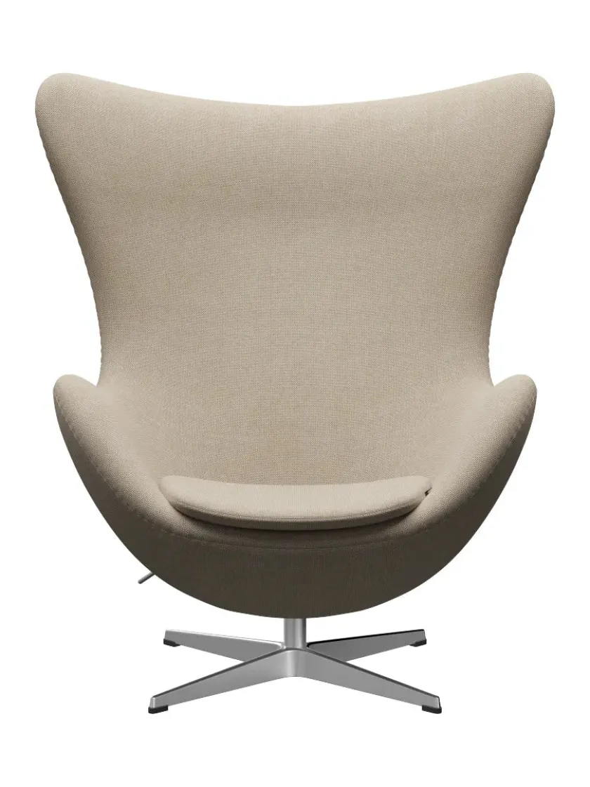 Fritz Hansen 3316 Ægget af Arne Jacobsen læder> Loungestole|Lænestole