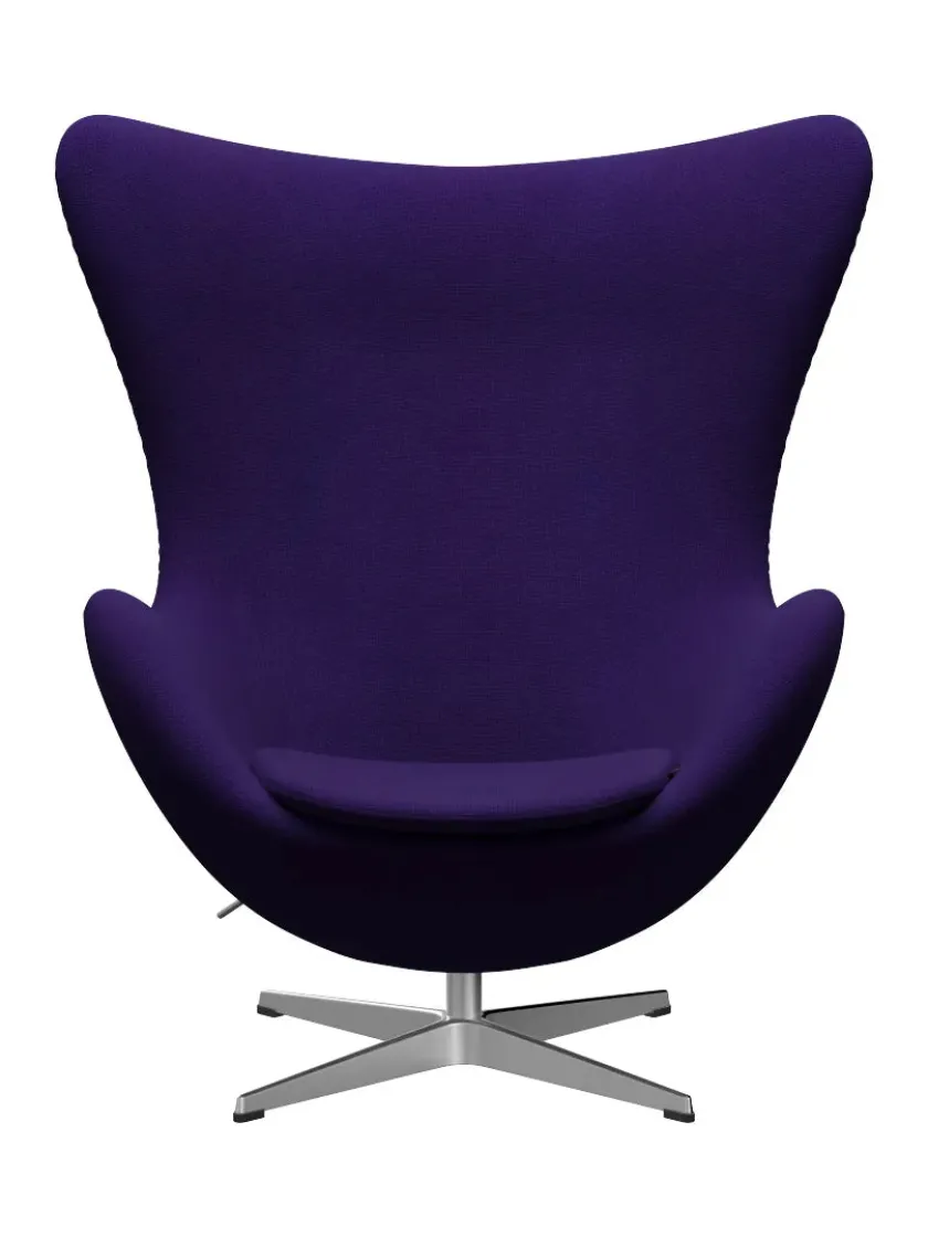 Fritz Hansen 3316 Ægget af Arne Jacobsen læder> Loungestole|Lænestole