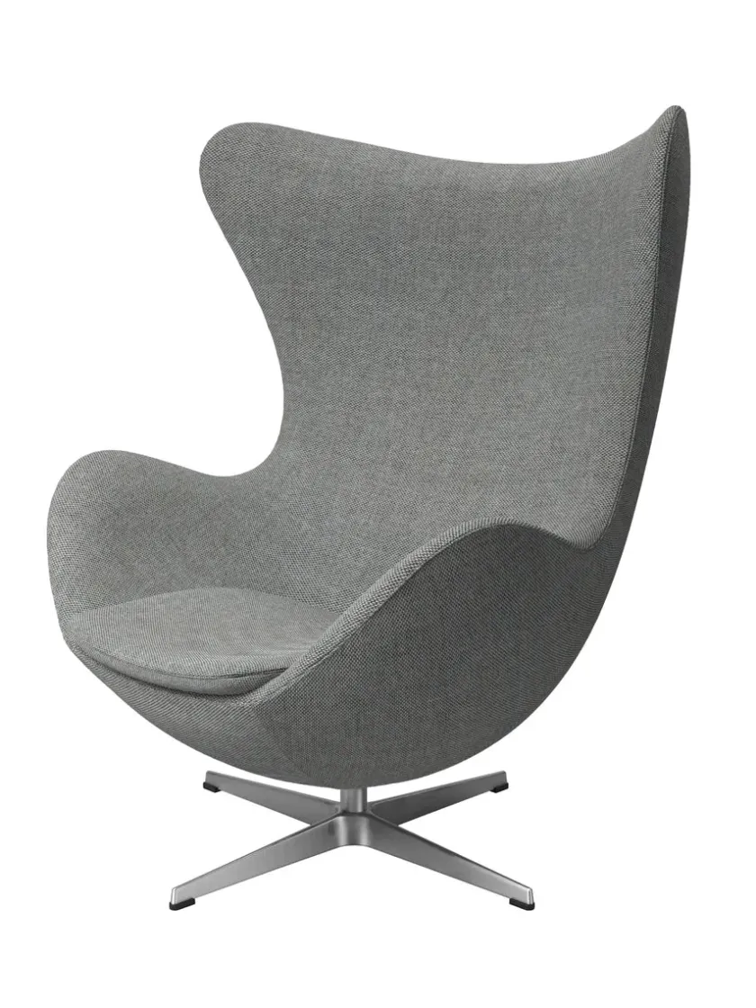 Fritz Hansen 3316 Ægget af Arne Jacobsen stofgr. 2> Loungestole|Lænestole