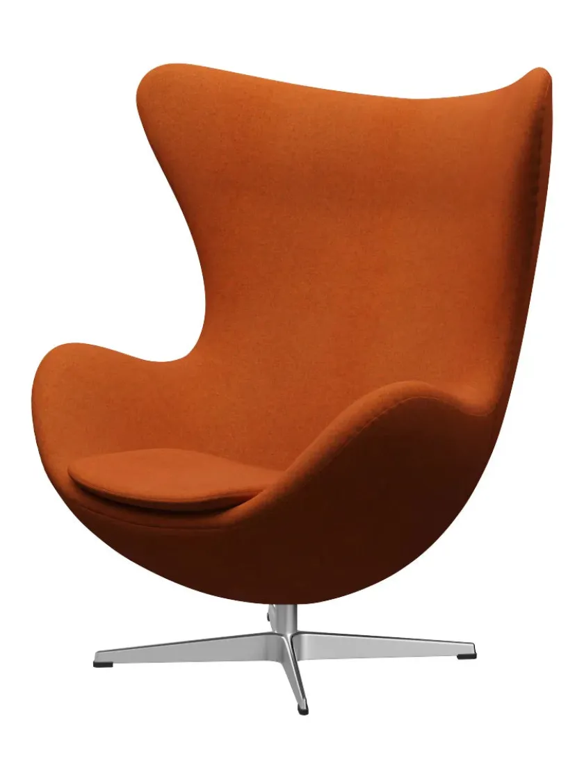 Fritz Hansen 3316 Ægget af Arne Jacobsen stofgr. 2> Loungestole|Lænestole