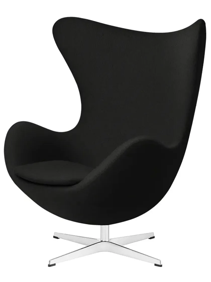 Fritz Hansen 3316 Ægget af Arne Jacobsen stofgr. 2> Loungestole|Lænestole