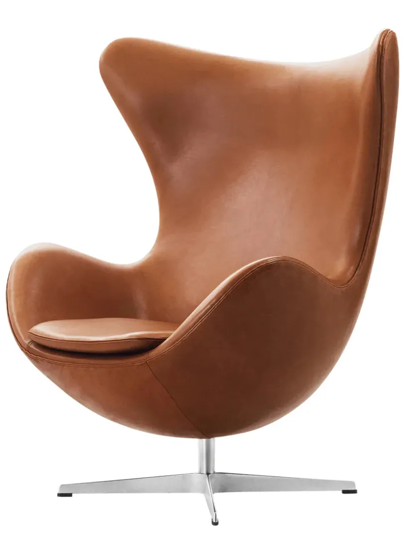 Fritz Hansen 3316 Ægget af Arne Jacobsen stofgr. 2> Loungestole|Lænestole