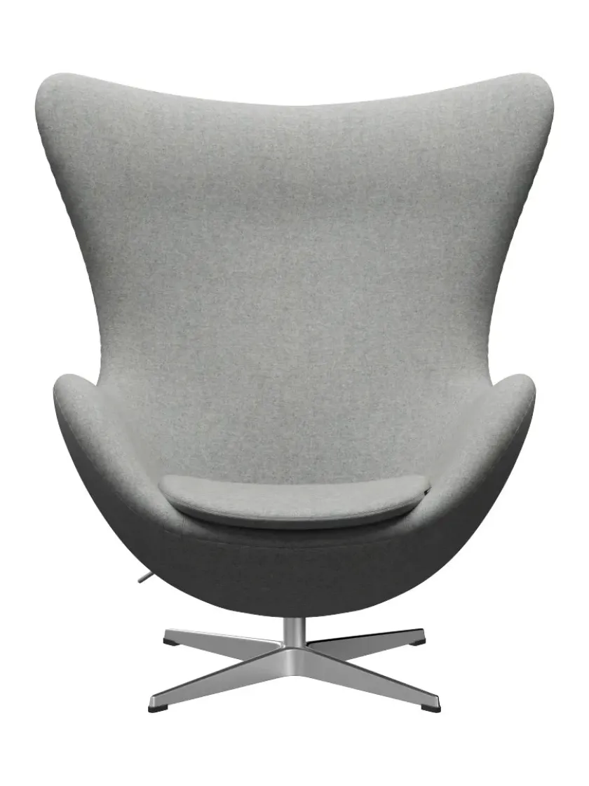 Fritz Hansen 3316 Ægget af Arne Jacobsen stofgr. 2> Loungestole|Lænestole