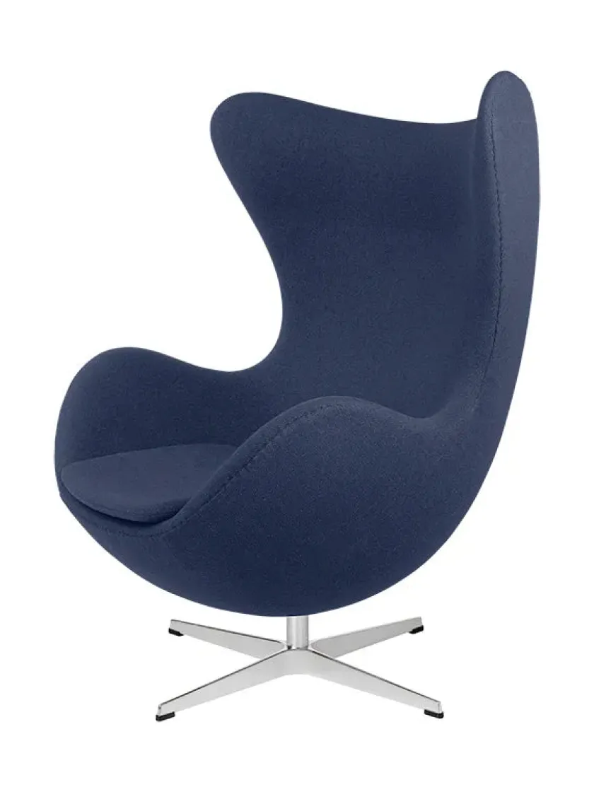 Fritz Hansen 3316 Ægget af Arne Jacobsen stofgr. 2> Loungestole|Lænestole