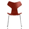 Fritz Hansen 3130 Grand Prix stol i farvet ask af Arne Jacobsen> Spisebordsstole