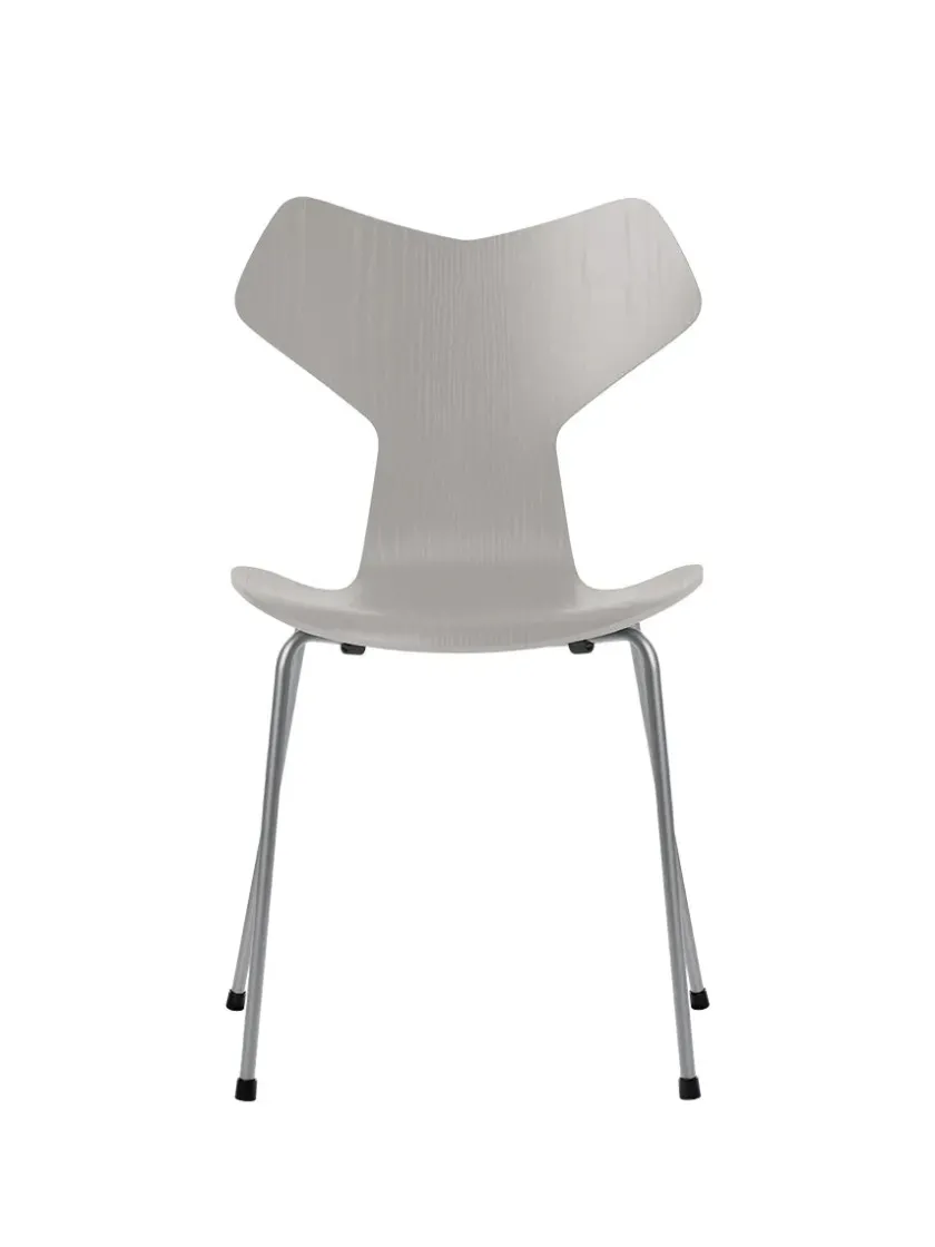 Fritz Hansen 3130 Grand Prix stol i farvet ask af Arne Jacobsen> Spisebordsstole