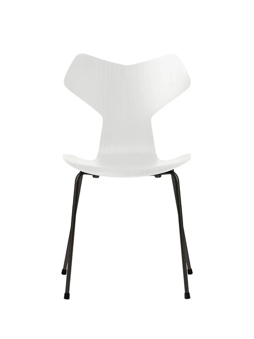Fritz Hansen 3130 Grand Prix stol i farvet ask af Arne Jacobsen> Spisebordsstole