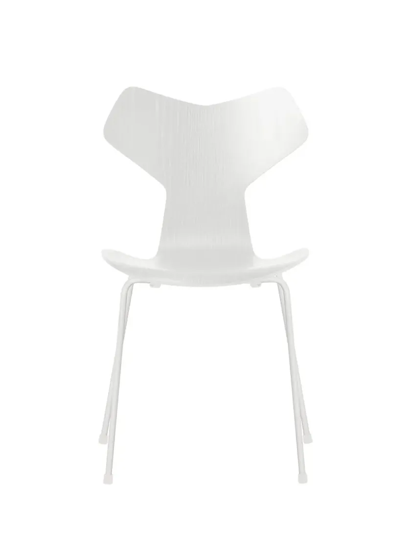 Fritz Hansen 3130 Grand Prix stol i farvet ask af Arne Jacobsen> Spisebordsstole
