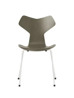 Fritz Hansen 3130 Grand Prix stol i farvet ask af Arne Jacobsen><noscript><img width=