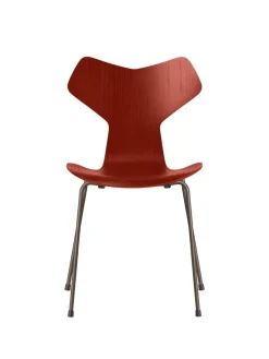 Fritz Hansen 3130 Grand Prix stol i farvet ask af Arne Jacobsen><noscript><img width=
