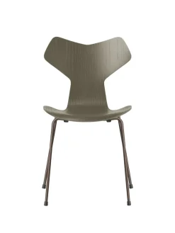 Fritz Hansen 3130 Grand Prix stol i farvet ask af Arne Jacobsen><noscript><img width=