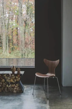Fritz Hansen 3108 Liljen stol i valnød af Arne Jacobsen> Spisebordsstole