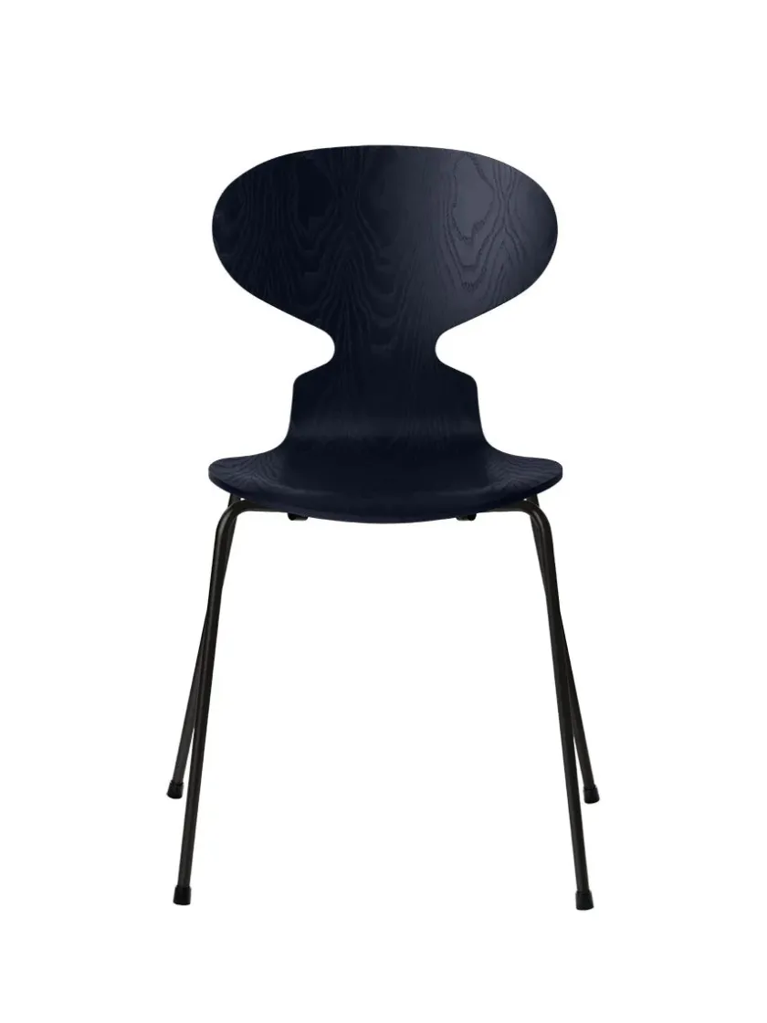 Fritz Hansen 3101 Myren Stol i farvet ask af Arne Jacobsen> Spisebordsstole