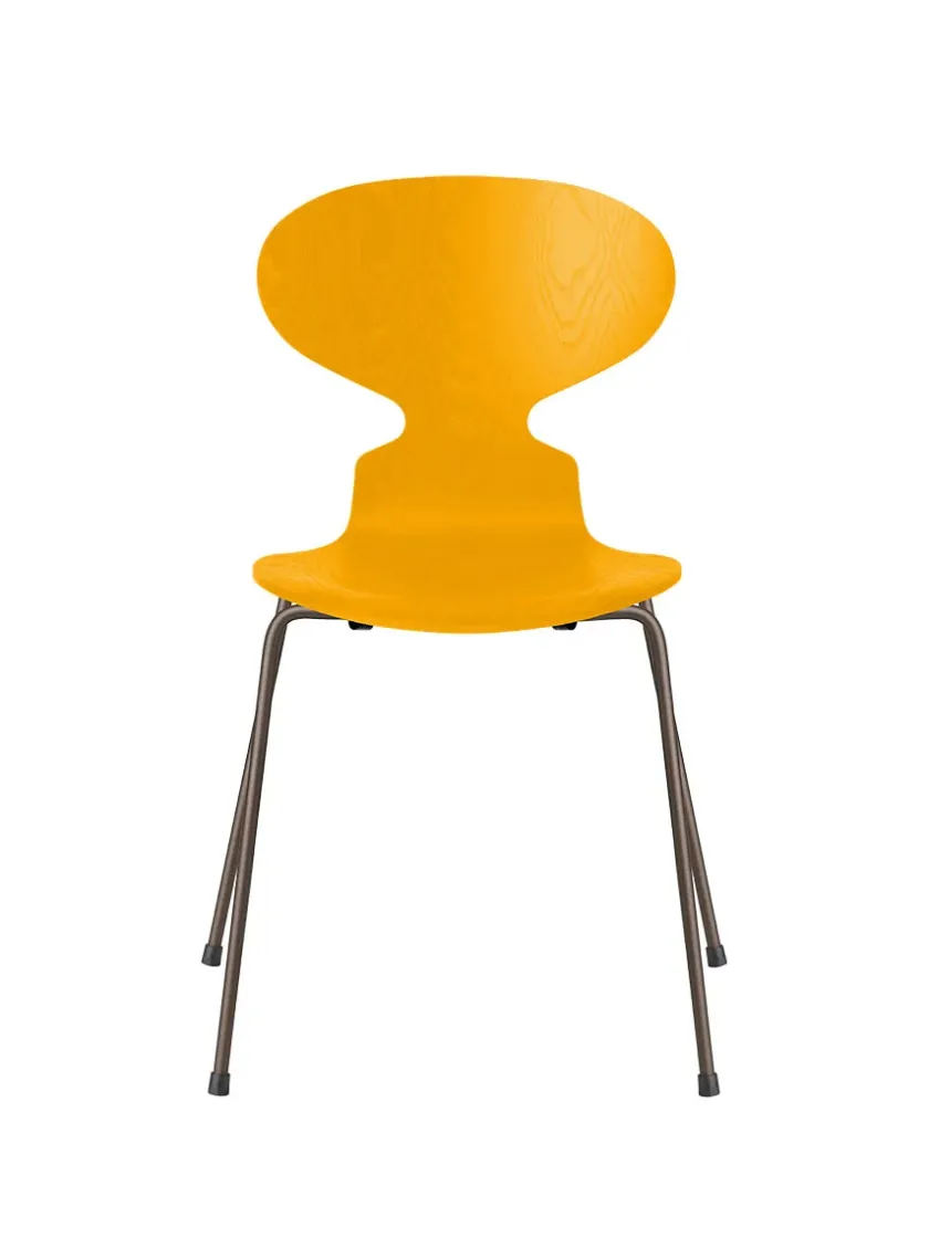 Fritz Hansen 3101 Myren Stol i farvet ask af Arne Jacobsen> Spisebordsstole