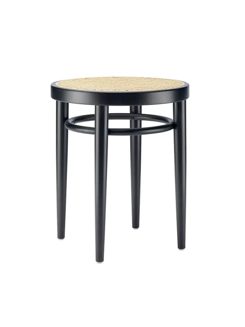Thonet 214 RH Skammel, sort fra> Skamler