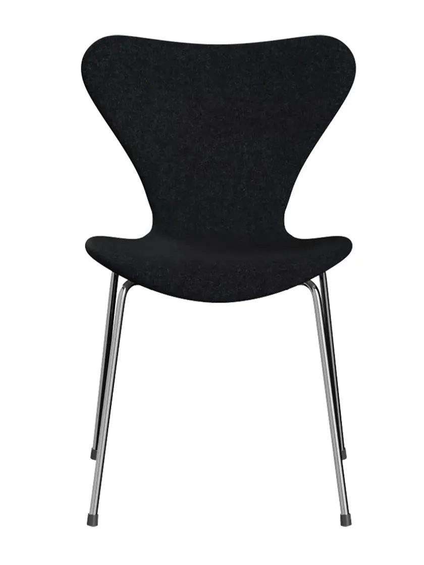 Fritz Hansen 3107 Serie 7, fuldpolstret af Arne Jacobsen> Spisebordsstole
