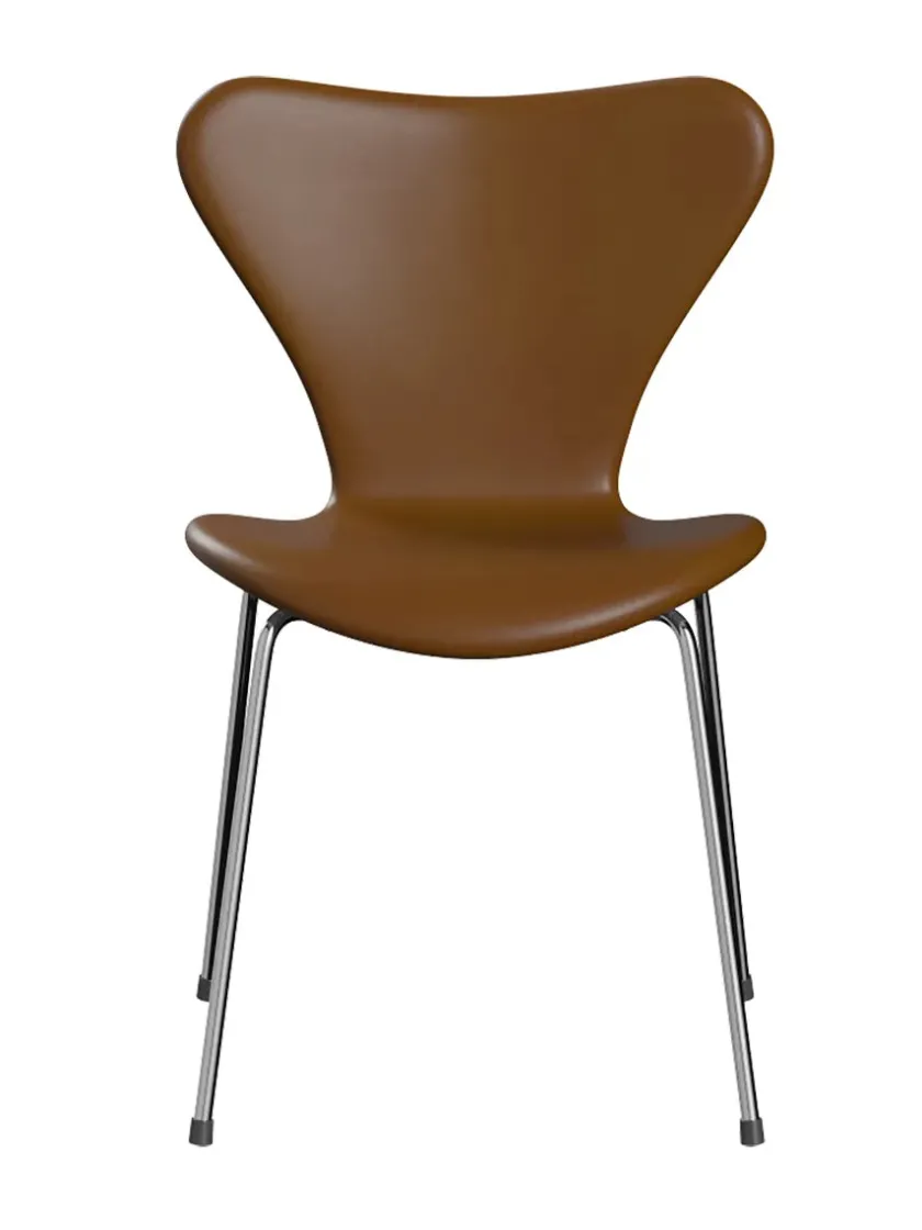 Fritz Hansen 3107 Serie 7, fuldpolstret af Arne Jacobsen> Spisebordsstole