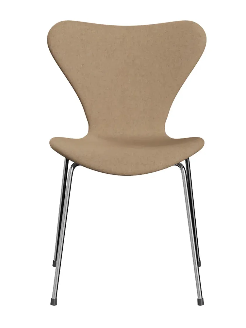 Fritz Hansen 3107 Serie 7, fuldpolstret af Arne Jacobsen> Spisebordsstole