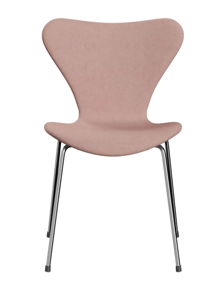 Fritz Hansen 3107 Serie 7, fuldpolstret af Arne Jacobsen> Spisebordsstole