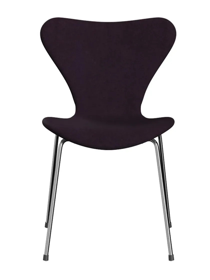 Fritz Hansen 3107 Serie 7, fuldpolstret af Arne Jacobsen> Spisebordsstole