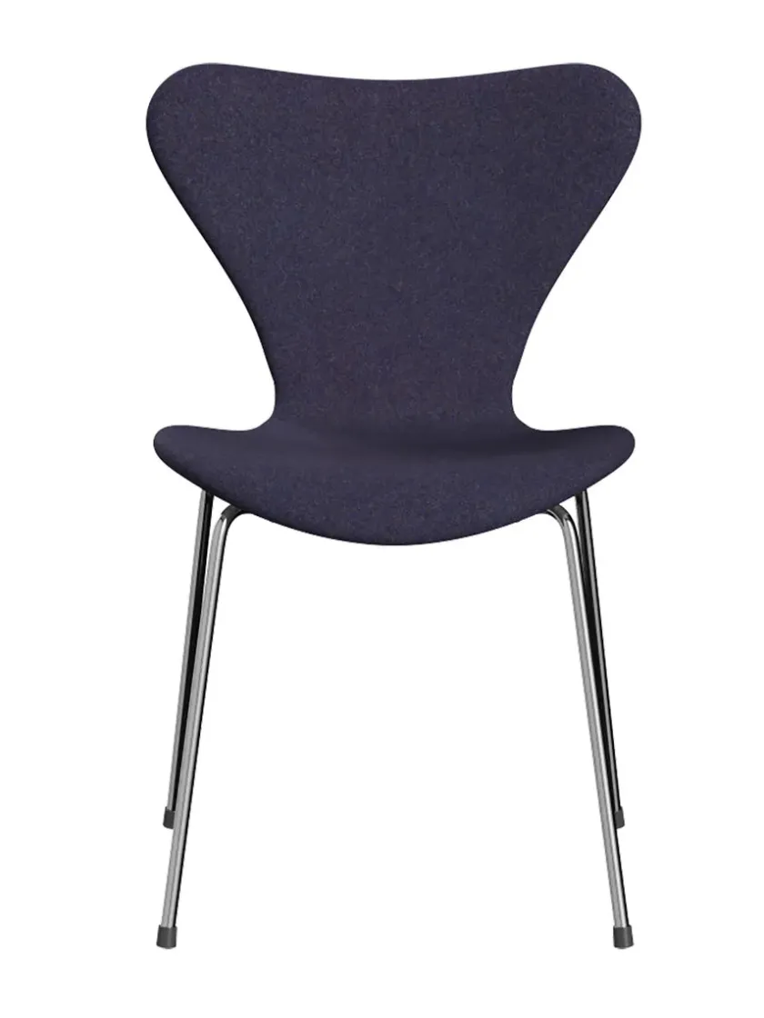 Fritz Hansen 3107 Serie 7, fuldpolstret af Arne Jacobsen> Spisebordsstole