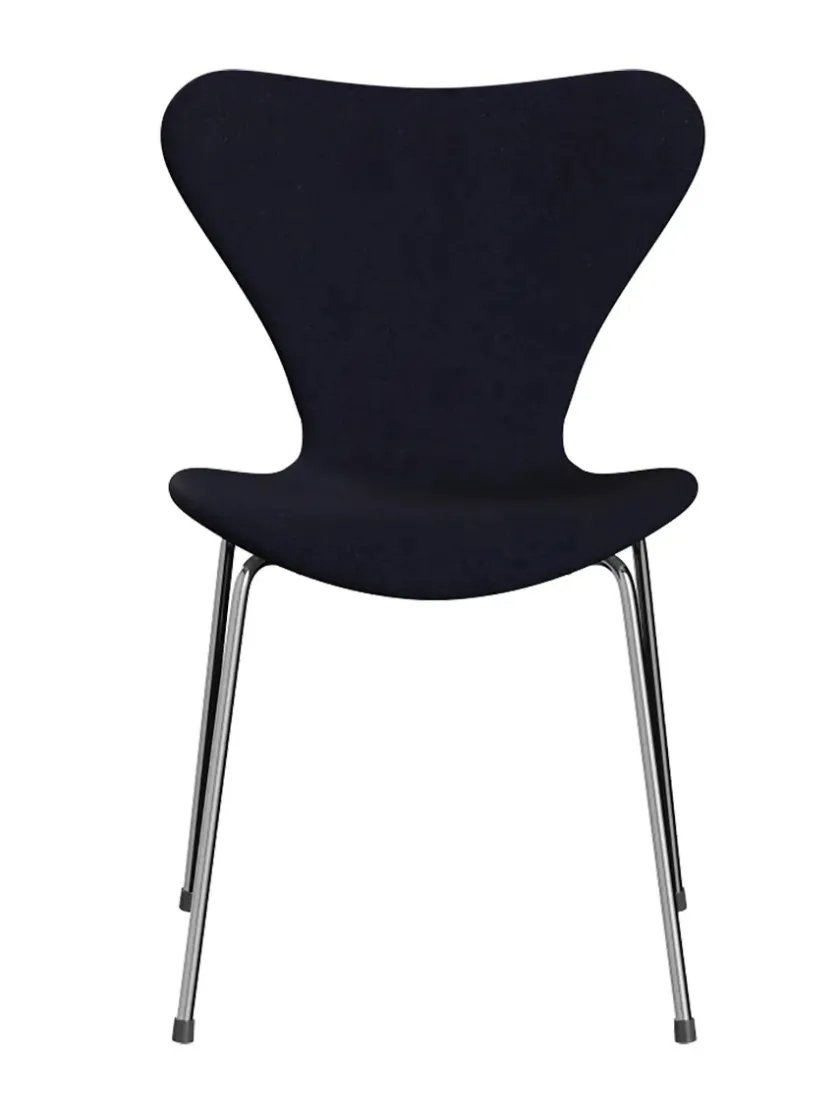 Fritz Hansen 3107 Serie 7, fuldpolstret af Arne Jacobsen> Spisebordsstole
