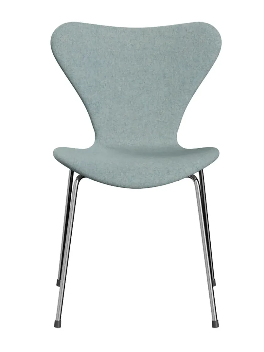 Fritz Hansen 3107 Serie 7, fuldpolstret af Arne Jacobsen> Spisebordsstole