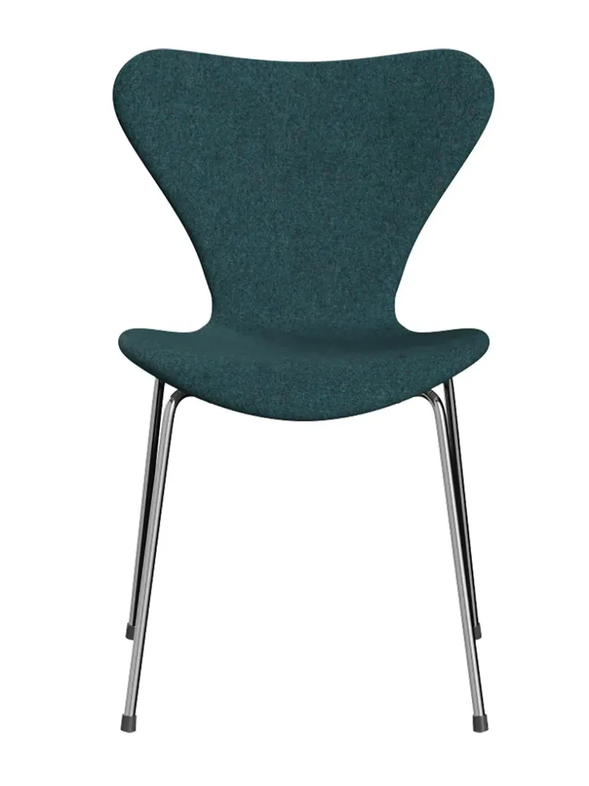 Fritz Hansen 3107 Serie 7, fuldpolstret af Arne Jacobsen> Spisebordsstole
