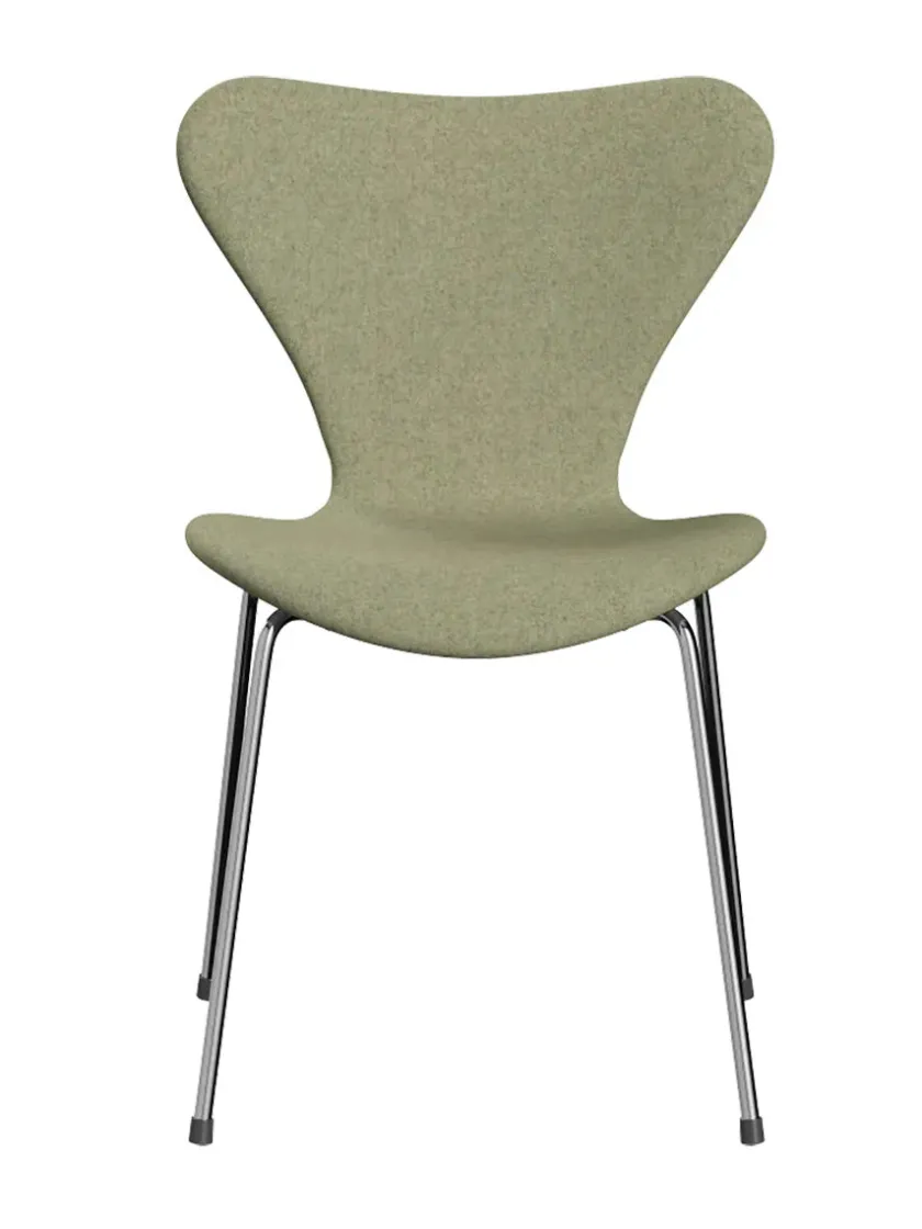 Fritz Hansen 3107 Serie 7, fuldpolstret af Arne Jacobsen> Spisebordsstole