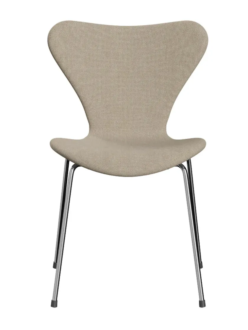 Fritz Hansen 3107 Serie 7, fuldpolstret af Arne Jacobsen> Spisebordsstole