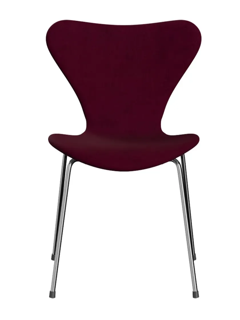 Fritz Hansen 3107 Serie 7, fuldpolstret af Arne Jacobsen> Spisebordsstole