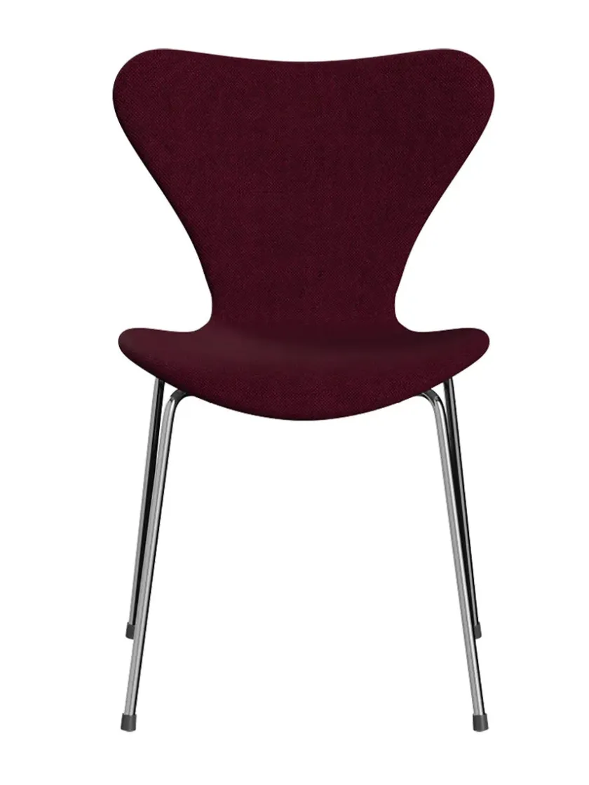 Fritz Hansen 3107 Serie 7, fuldpolstret af Arne Jacobsen> Spisebordsstole