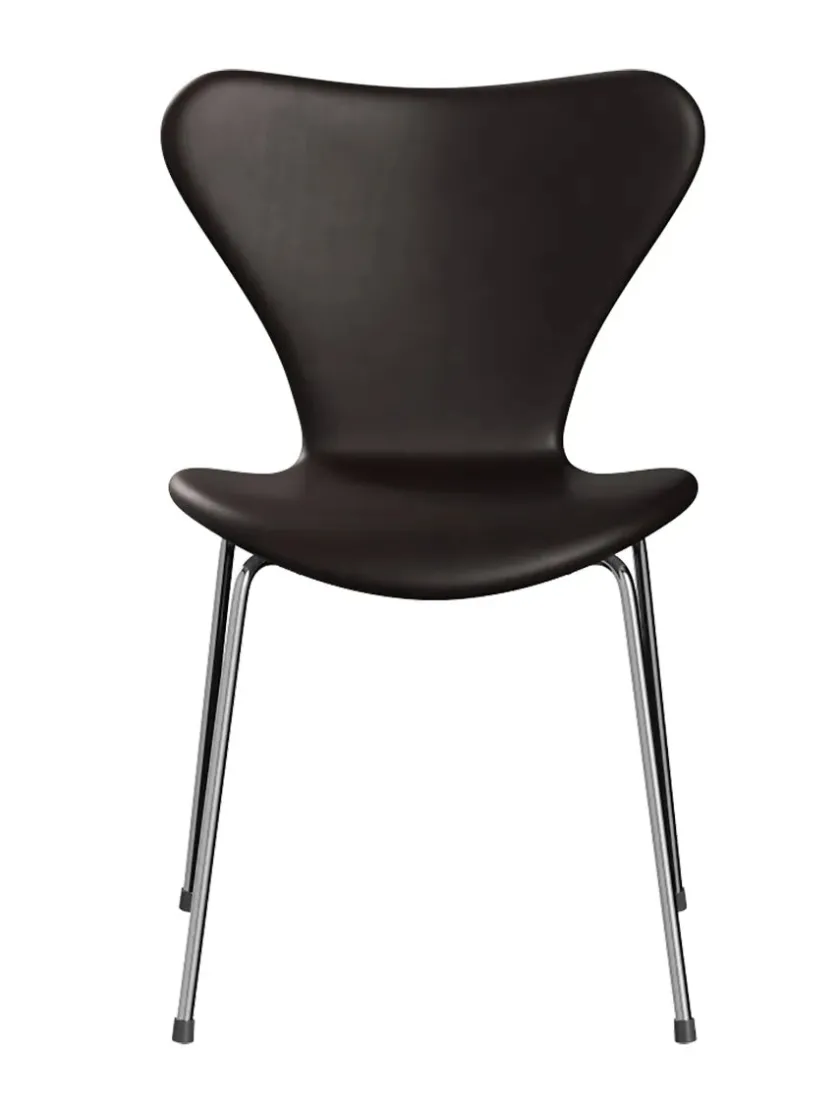 Fritz Hansen 3107 Serie 7, fuldpolstret af Arne Jacobsen> Spisebordsstole