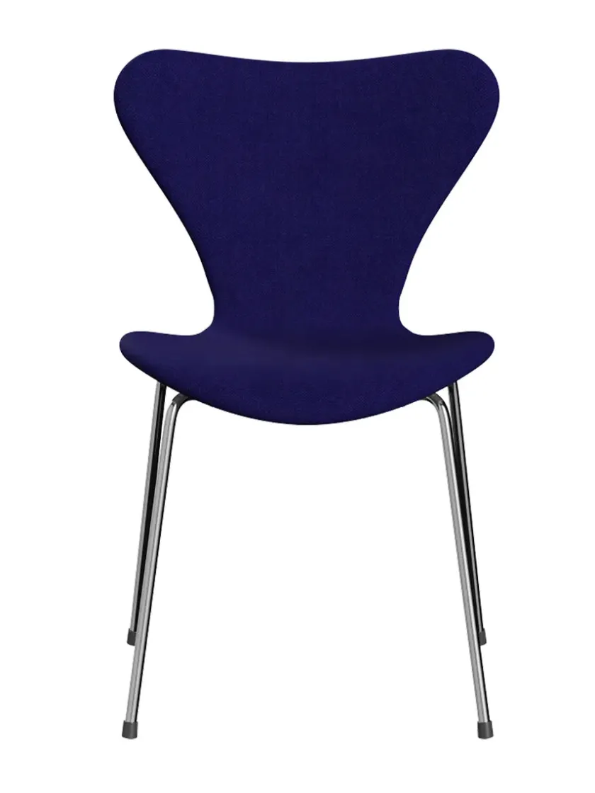 Fritz Hansen 3107 Serie 7, fuldpolstret af Arne Jacobsen> Spisebordsstole