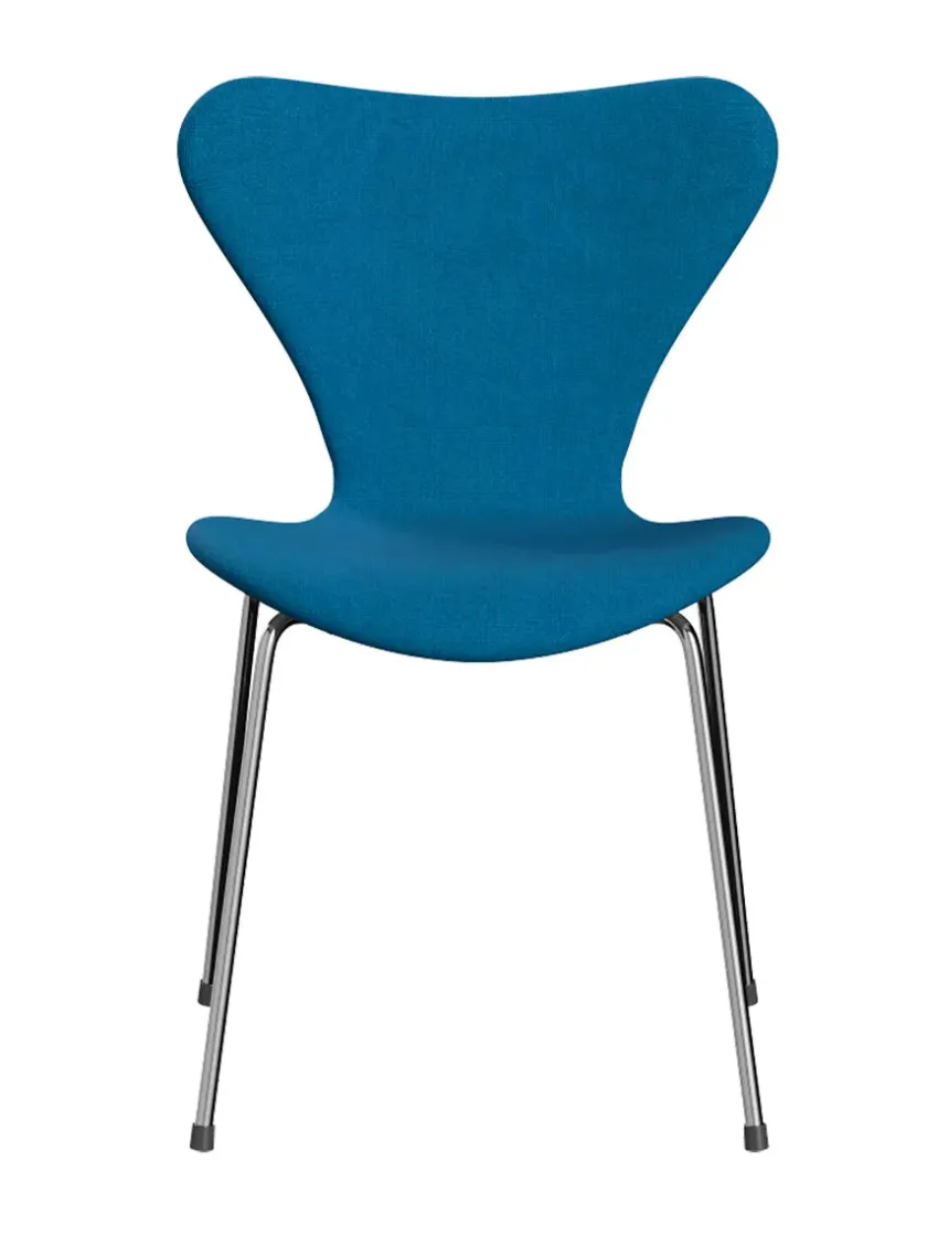 Fritz Hansen 3107 Serie 7, fuldpolstret af Arne Jacobsen> Spisebordsstole