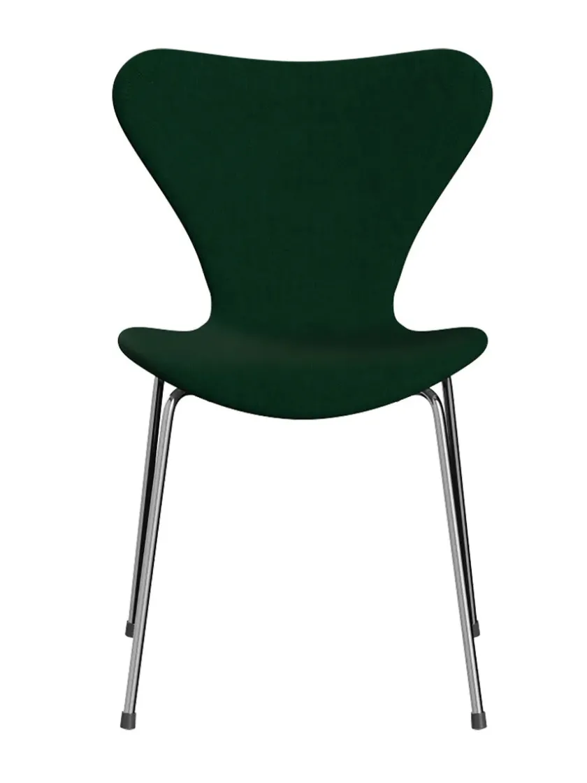 Fritz Hansen 3107 Serie 7, fuldpolstret af Arne Jacobsen> Spisebordsstole