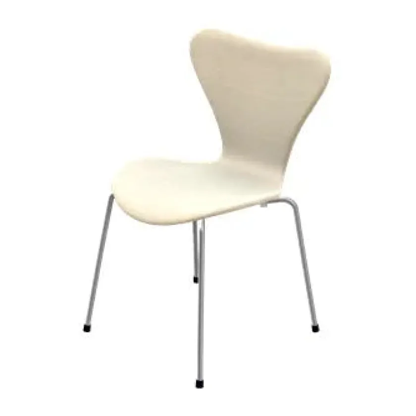 Fritz Hansen 3107 Serie 7, fuldpolstret af Arne Jacobsen> Spisebordsstole