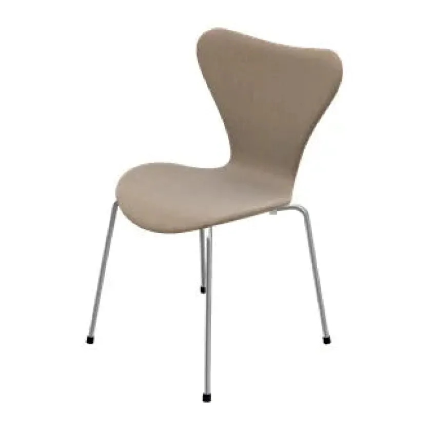 Fritz Hansen 3107 Serie 7, fuldpolstret af Arne Jacobsen> Spisebordsstole