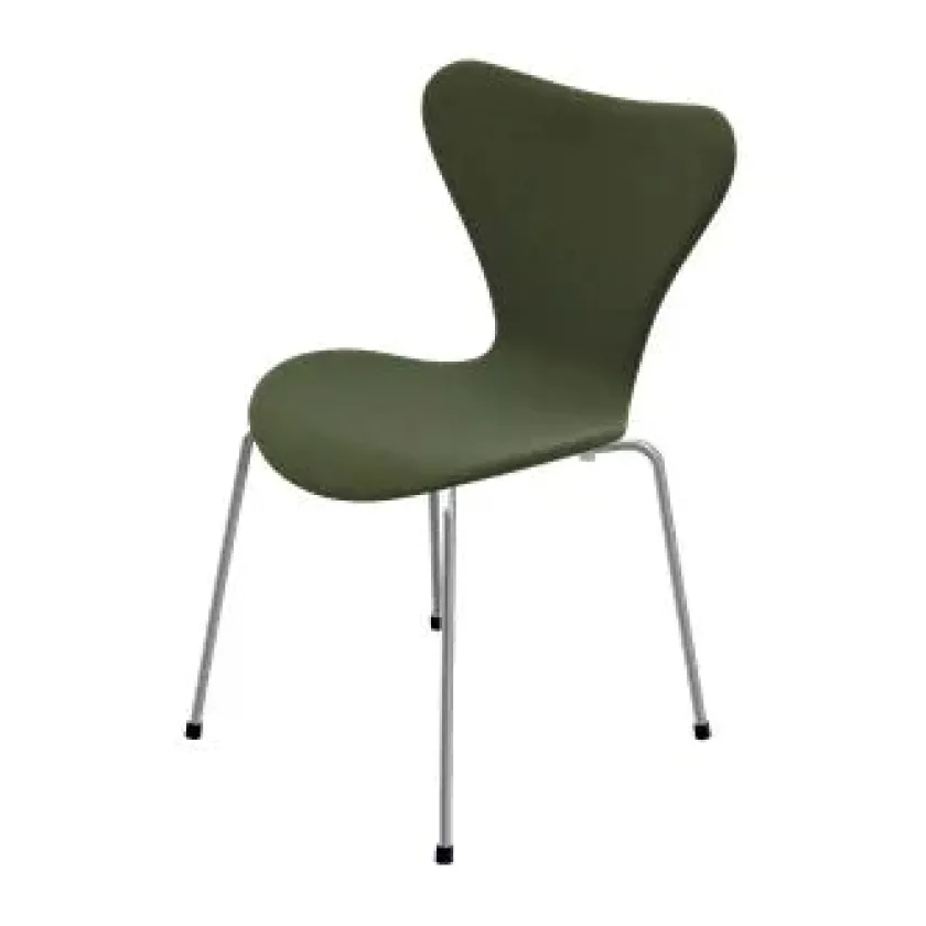 Fritz Hansen 3107 Serie 7, fuldpolstret af Arne Jacobsen> Spisebordsstole