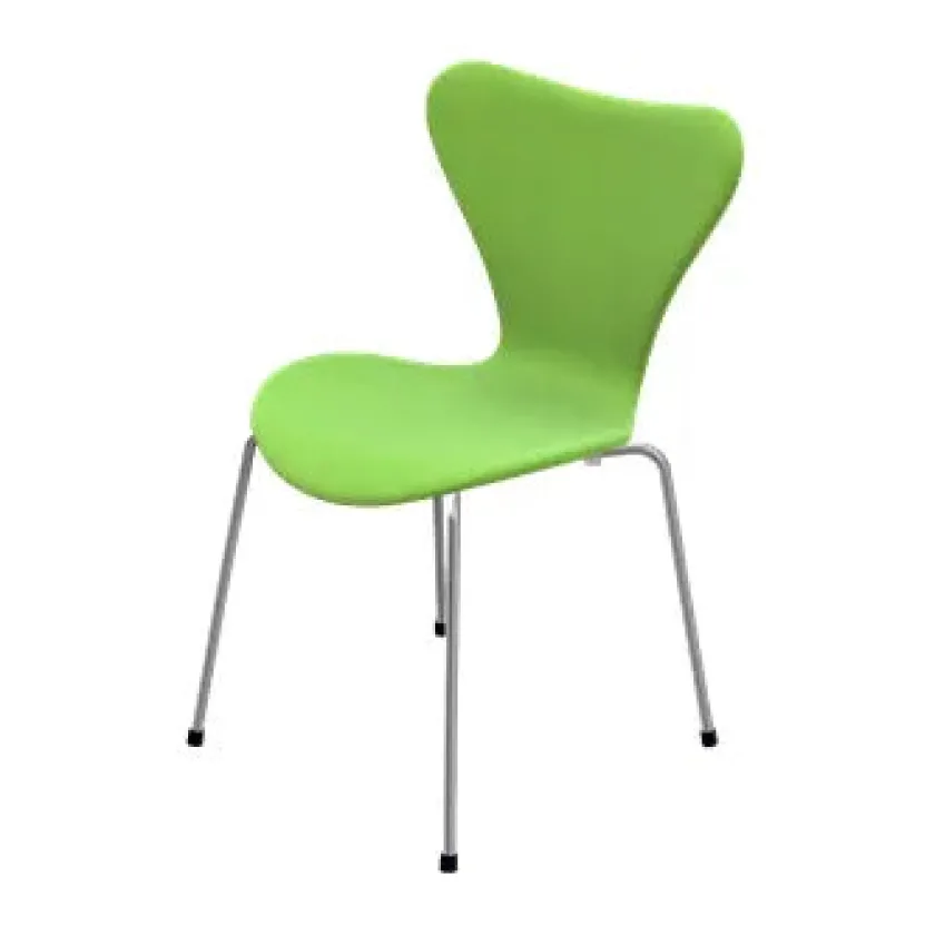 Fritz Hansen 3107 Serie 7, fuldpolstret af Arne Jacobsen> Spisebordsstole