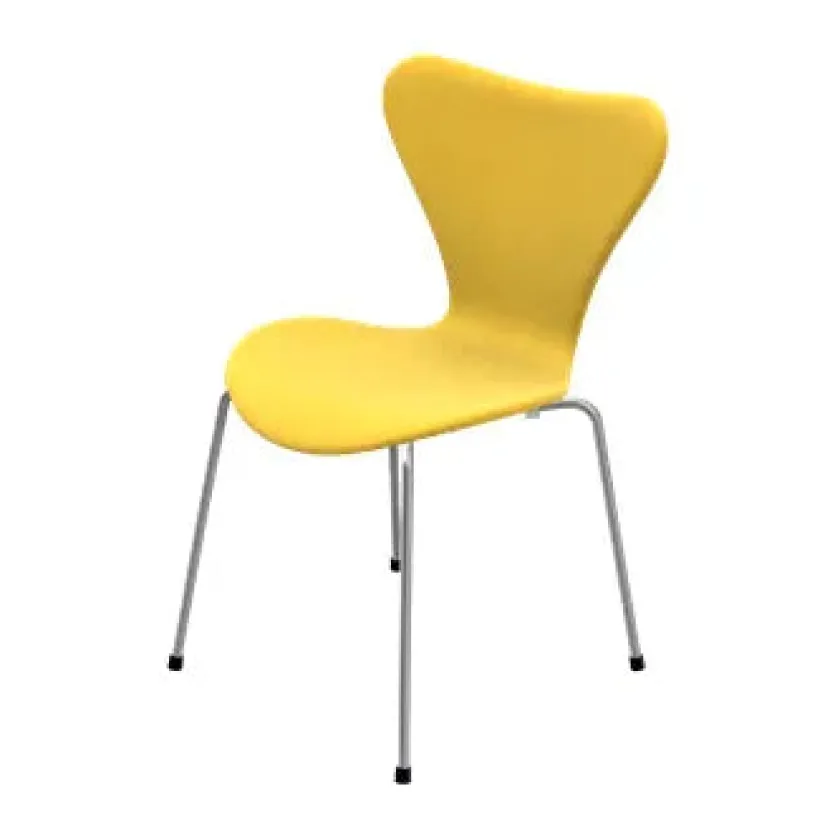Fritz Hansen 3107 Serie 7, fuldpolstret af Arne Jacobsen> Spisebordsstole